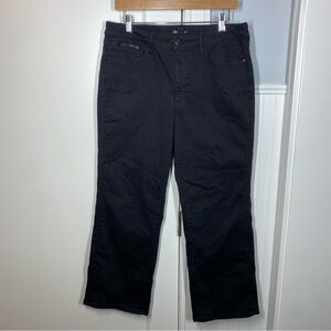 Athleta Flex Kick Flare Jean in‎ Black Stretch Size 14 #882711 spring 2023